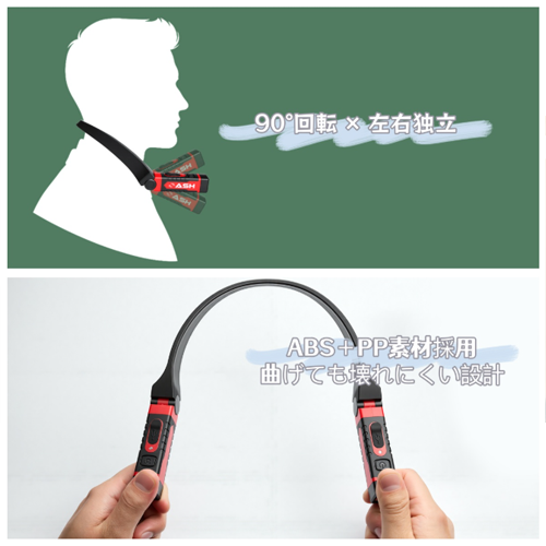 300LUMENS 充電式LEDネックライト