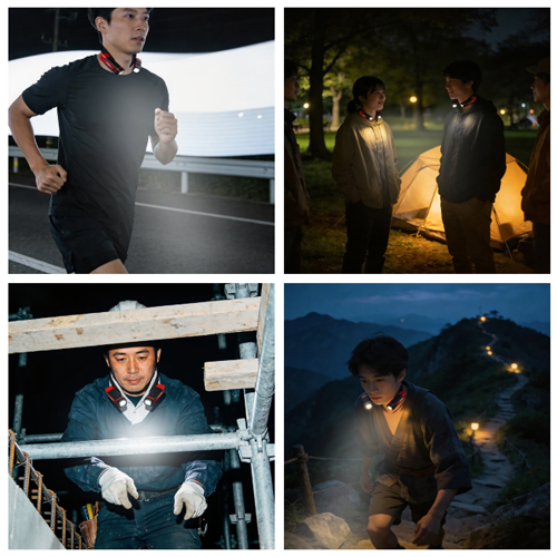 600LUMENS 充電式LEDネックライト
