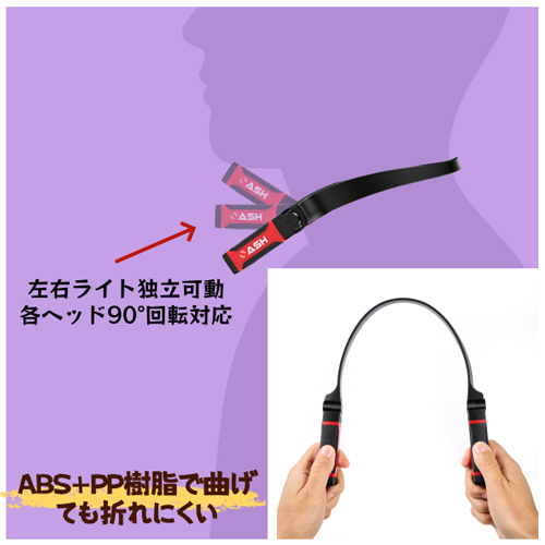 210LUMENS 乾電池式LEDネックライト